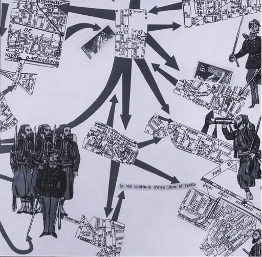 Guy Debord ad Asger Jorn, Life continues to be free and easy, 1959, collage